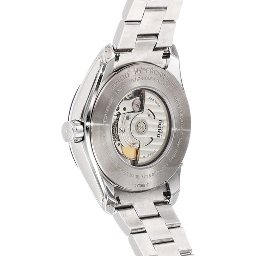  Rado Mens HyperChrome Swiss Automatic Watch with Stainless Steel Strap, Silver, 21 (Model: R32050203)