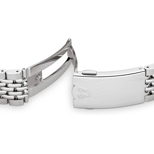  Rado Tradition Stainless Steel Ceramos Titanium Super-LumiNova Automatic Watch Strap, Silver, 18 (Model: R33100013)