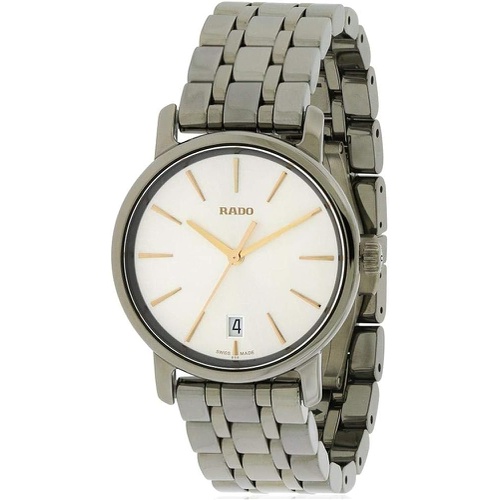  Rado R14064107 Diamaster Ceramic Mens Watch - Silver Dial