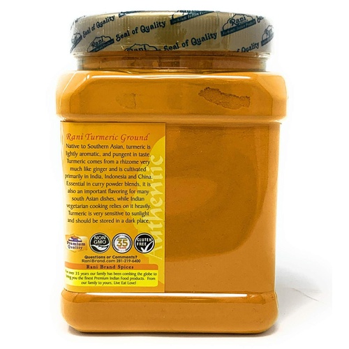  Rani Brand Authentic Indian Products Rani Turmeric (Haldi) Root Powder Spice, (High Curcumin Content) 16oz (454g) 1lb ~ All Natural | 100% Pure, Salt Free | Vegan | Gluten Friendly Ingredients | NON-GMO | Indian Origi