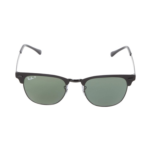 레이벤 Ray-Ban 51 mm RB3716 Clubmaster Metal Square Sunglasses - Polarized