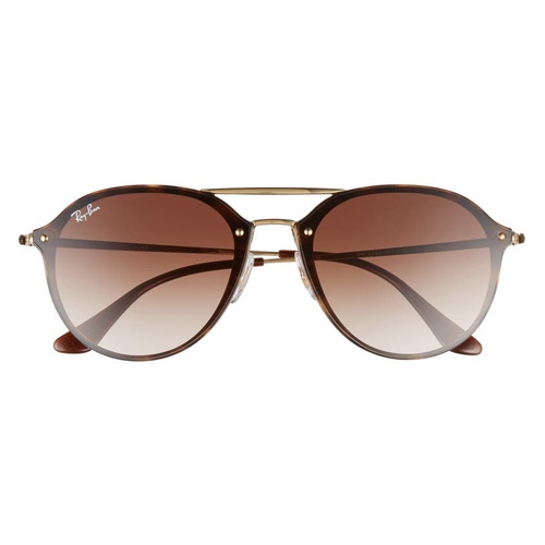 레이벤 Ray-Ban 62mm Gradient Lens Aviator Sunglasses_HAVANA