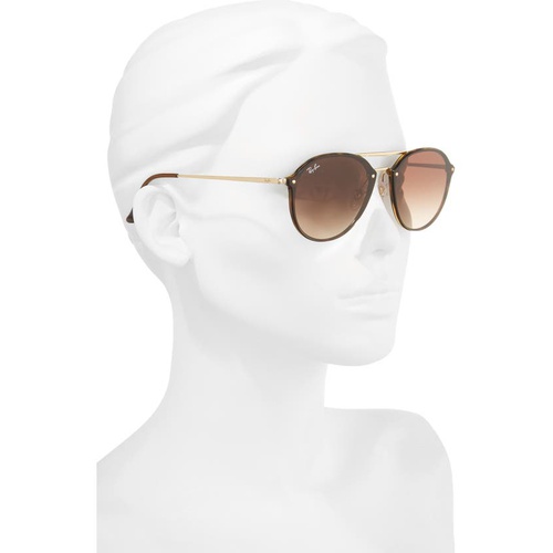 레이벤 Ray-Ban 62mm Gradient Lens Aviator Sunglasses_HAVANA