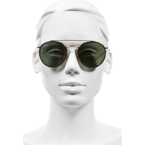 레이벤 Ray-Ban 51mm Aviator Sunglasses_GOLD/ GREEN