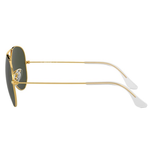 레이벤 Ray-Ban Small Original 55mm Aviator Sunglasses_GOLD/GREEN