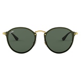 Ray-Ban Blaze 59mm Round Sunglasses_GOLD/ GREEN