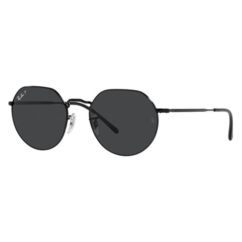 레이벤 Ray-Ban Jack 53mm Polarized Sunglasses_BLACK / Polarized BLACK