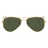Ray-Ban 52mm Extra Small Aviator Sunglasses_GOLD/ GREEN SOLID