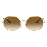 Ray-Ban 1972 54mm Gradient Octagon Sunglasses_GOLD/ Gradient BROWN