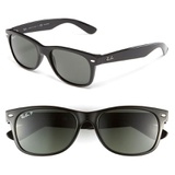 Ray-Ban Standard New Wayfarer 55mm Polarized Sunglasses_POLARIZED BLACK