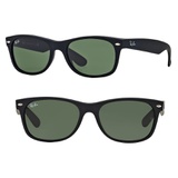 Ray-Ban Small New Wayfarer 52mm Sunglasses_BLACK RUBBER/ CRYSTAL GREEN