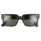 Ray-Ban Inverness 54mm Gradient Pillow Sunglasses_BLACK / GREEN