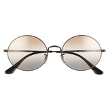 Ray-Ban 54mm Gradient Round Sunglasses_BLACK/ PINK Gradient BROWN