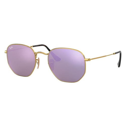 레이벤 Ray-Ban Icons 51mm Sunglasses_GOLD/ WISTERIA FLASH