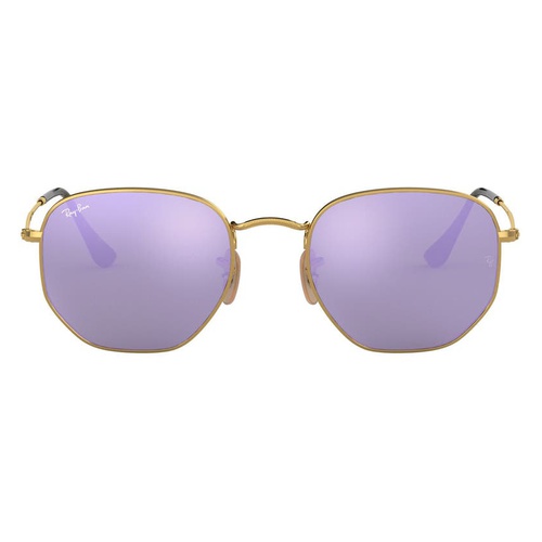 레이벤 Ray-Ban Icons 51mm Sunglasses_GOLD/ WISTERIA FLASH