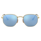 Ray-Ban Icons 51mm Sunglasses_GOLD/ LIGHT BLUE FLASH