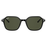 Ray-Ban John 51mm Square Sunglasses_BLACK/ GREEN