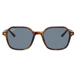 Ray-Ban John 53mm Square Sunglasses_STRIPED HAVANA/ BLUE
