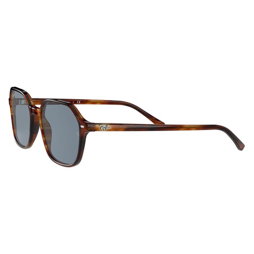 레이벤 Ray-Ban John 53mm Square Sunglasses_STRIPED HAVANA/ BLUE