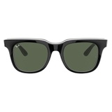 Ray-Ban Jeffrey 51mm Square Sunglasses_BLACK/ WHITE/ GRAY/ DARK GREEN