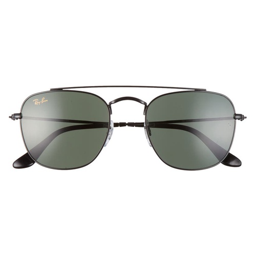 레이벤 Ray-Ban 51mm Square Sunglasses_SHINY BLACK/ GREEN