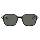 Ray-Ban 51mm Polarized Square Sunglasses_SHINY BLACK/ GREEN