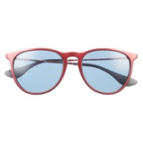 Ray-Ban Erika Classic 54mm Sunglasses_RED BLACK/ DARK BLUE SOLID