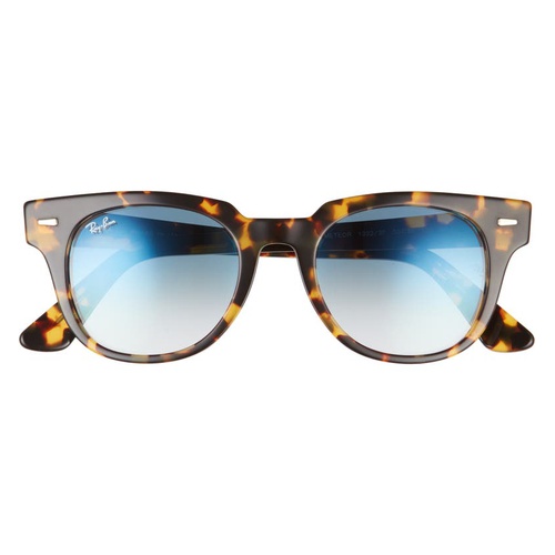 레이벤 Ray-Ban Meteor 50mm Gradient Wayfarer Sunglasses_YELLOW HAVANA/ CLEAR BLUE