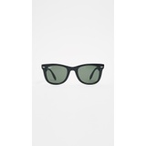 Ray-Ban RB4105 Folding Wayfarer Sunglasses