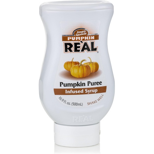  Pumpkin Real, Pumpkin Spice Puree Infused Syrup, 16.9 FL OZ Squeezable Bottle (Pack of 1)