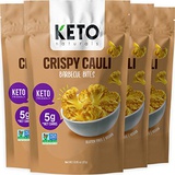 Real Naturals Keto Chips Low Carb Cauliflower Bites - 5g net carbs Cauliflower Chips Healthy Snacks for Kids and Adults (BBQ Flavor) Low Sugar Gluten free Vegan Paleo Atkins Food Low Carb Snacks