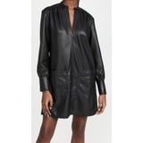 Rebecca Taylor Vegan Leather Tunic Dress