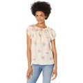 Rebecca Taylor Short Sleeve Nora Floral Blouse