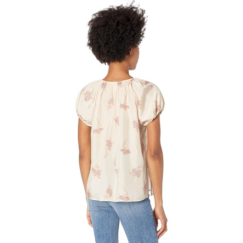  Rebecca Taylor Short Sleeve Nora Floral Blouse