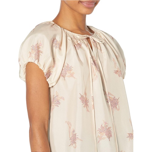  Rebecca Taylor Short Sleeve Nora Floral Blouse