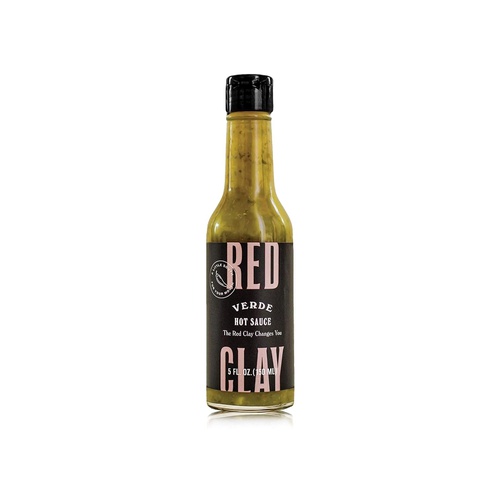  Red Clay Hot Sauce Red Clay Verde Hot Sauce, Barrel-Aged, Cold-Pressed Serrano Peppers, Cilantro, Fennel, and Onion, Gluten Free, Sustainably Sourced, Mild Heat, 5 oz