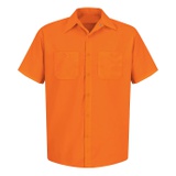 Red Kap Mens Enhanced Visibility Work Shirt