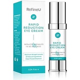 RefineU Rapid Reduction Under Eye Cream for Women,Diminish Fine Lines, Bags, Dark Circles and Wrinkles, Repair Soft Supple Skin, Improves Elasticity in 60 Seconds