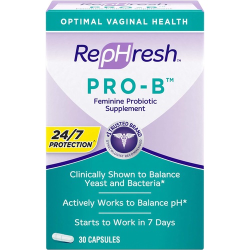  RepHresh Pro-B Probiotic Supplement for Women, 30 Oral Capsules