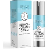 Revive Science Retinol Cream for Face, Day and Night Retinol Moisturizer with Hyaluronic Acid and Collagen for Wrinkles, Acne, Sun Damage, Anti aging Cream for Face 1.7 FL OZ