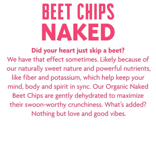  Rhythm Superfoods Beet Chips, Naked, Organic and Non-GMO, 0.6 Oz (Pack of 8) Single Serves, Vegan/Gluten-Free Superfood Snacks