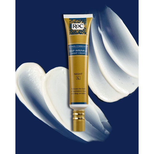  RoC Retinol Correxion Deep Wrinkle Anti-Aging Retinol Night Cream, 1 Ounce (Packaging May Vary) Retinol Moisturizer for Face, Wrinkle Cream for Face