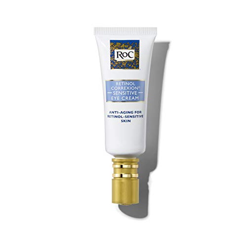  RoC Retinol Correxion Anti-Aging Eye Cream for Sensitive Skin, Anti-Wrinkle Treatment with Milder Retinol Formula, 0.5 Ounce