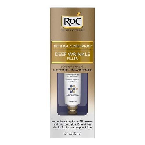  RoC Retinol Correxion Deep Wrinkle Facial Filler with Hyaluronic Acid & Retinol, 1 Ounce
