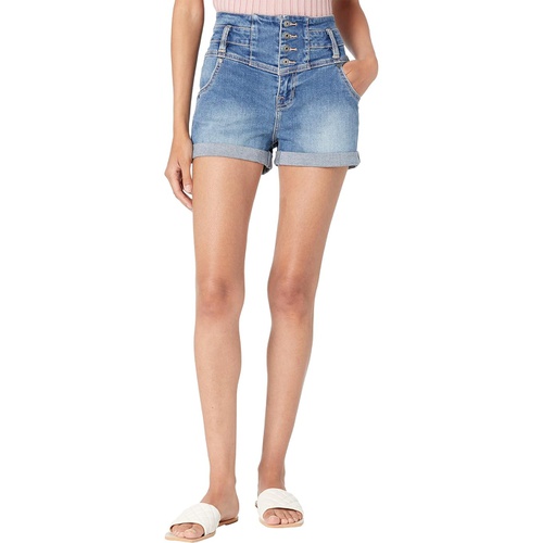  Rock and Roll Cowgirl High-Rise Denim Shorts in Medium Vintage 68H9784