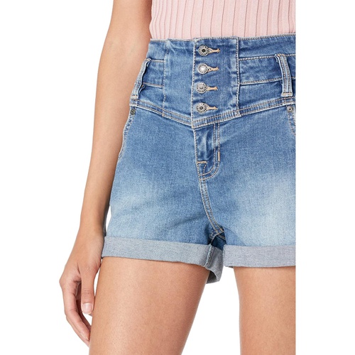  Rock and Roll Cowgirl High-Rise Denim Shorts in Medium Vintage 68H9784