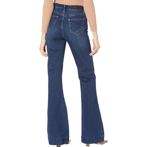  Rock and Roll Cowgirl High-Rise Trousers in Dark Wash W8H7506
