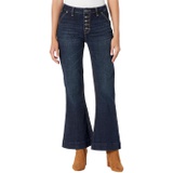 Rock and Roll Cowgirl High-Rise Trouser Jeans in Dark Wash W8H1663