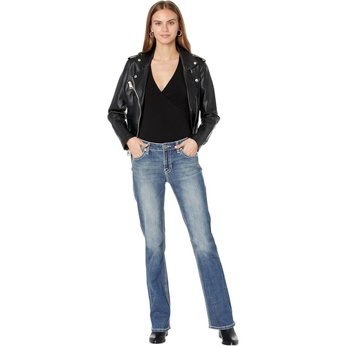  Rock and Roll Cowgirl Mid-Rise Jeans in Medium Wash W1-1682