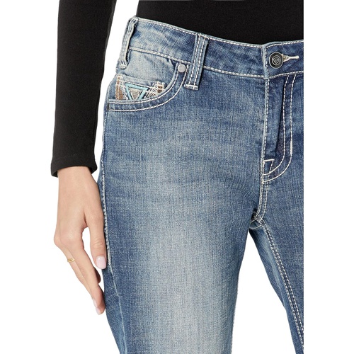  Rock and Roll Cowgirl Mid-Rise Jeans in Medium Wash W1-1682